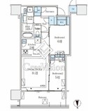 グランドシティタワー月島 26階 間取り図