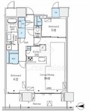 グランドシティタワー月島 39階 間取り図