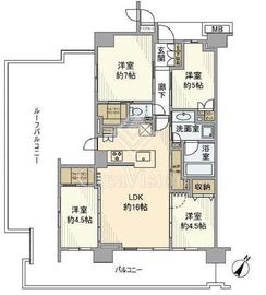 プラウド京急蒲田 8階 間取り図