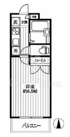エスコート芝浦 6階 間取り図