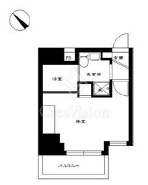 スカイコート三田慶大前壱番館 8階 間取り図
