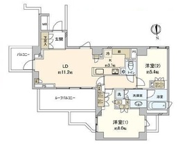 パークコート高輪フォレストレジデンス 5階 間取り図