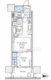 グランドシティタワー月島 8階 間取り図
