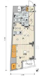 スカイコートヌーベル入谷 8階 間取り図