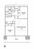 プラザタワー勝どき 1409 間取り図