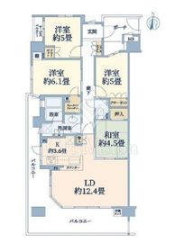 ラグゼコート 2階 間取り図