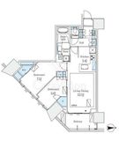 グランドシティタワー月島 16階 間取り図