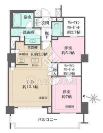ザ・パークハウス麻布外苑西通り 6階 間取り図