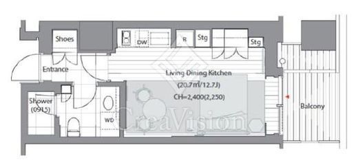 虎ノ門ヒルズレジデンシャルタワー 11階 間取り図