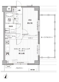 メゾンカルム西新宿 504 間取り図