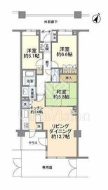 東急ドエル・アルス横浜野毛坂 2階 間取り図
