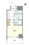 Ｃｒａｎｅ　Ｃｏｕｒｔ　Ｔｓｕｒｕｍｉ 802 間取り図