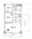 アイビハイツ南品川 12階 間取り図
