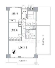 アイビハイツ南品川 12階 間取り図