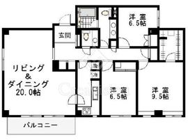アーケディアヒルズ 3階 間取り図