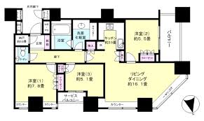 ザ・センター東京 13階 間取り図