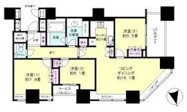 ザ・センター東京 13階 間取り図