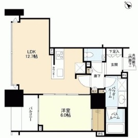 シティハウス月島駅前キャピタルコート 10階 間取り図