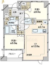 ピアース高田馬場 4階 間取り図