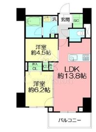 クリオ茅ヶ崎サザンマークス 2階 間取り図