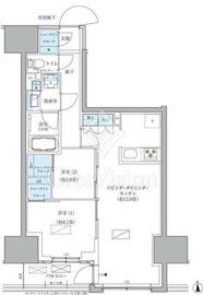 パークアクシス品川天王洲アイル 409 間取り図