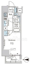 パークアクシス入谷 1104 間取り図