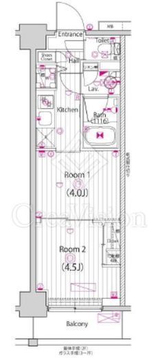 ガーラ・アヴェニュー川崎 6階 間取り図