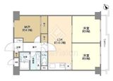 クレール武蔵小山 8階 間取り図