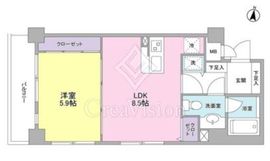 ボヌール都立大学壱番館 204 間取り図
