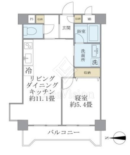 ＩＳＭ西日暮里 201 間取り図