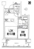 イニシア墨田押上 3階 間取り図