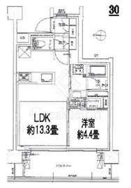 イニシア墨田押上 3階 間取り図