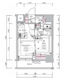 SYFORME YOKOHAMA-BANDOBASHI (シーフォルム横浜阪東橋) 2階 間取り図