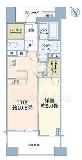 グローベルザ・スイート横浜 10階 間取り図