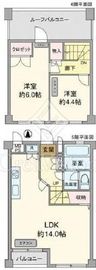 ハイネス大山 5階 間取り図