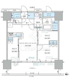 パークアクシス西大島コンフォートスクエア 1412 間取り図