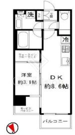 ディヴレ神楽坂 6階 間取り図