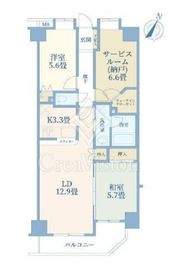 サンクレイドルレヴィール池袋 5階 間取り図