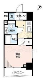 プレール・ドゥーク横濱紅葉坂 6階 間取り図