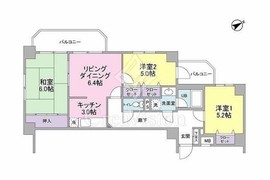サンライズ品川 4階 間取り図