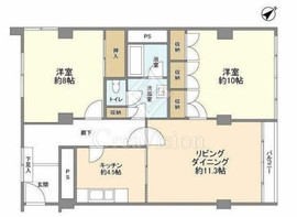 ニュー赤坂コーポラス 5階 間取り図