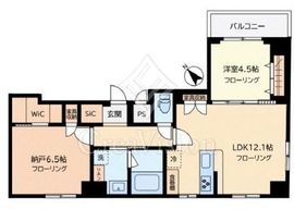 エストレリータ中目黒 402 間取り図
