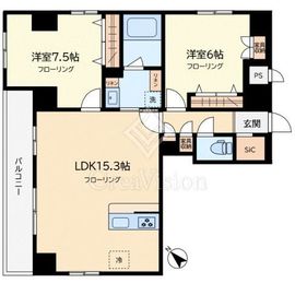 エストレリータ中目黒 401 間取り図