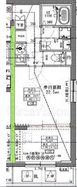 ラヴィエール住吉駅前 406 間取り図
