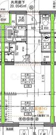 ラヴィエール住吉駅前 204 間取り図