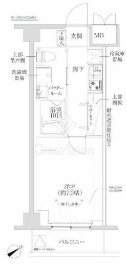RELUXIA武蔵中原Ⅱ 410 間取り図