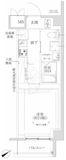 RELUXIA武蔵中原Ⅱ 201 間取り図