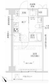 RELUXIA武蔵中原Ⅱ 312 間取り図