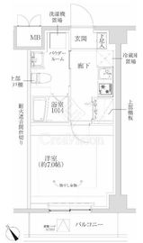 RELUXIA武蔵中原Ⅱ 515 間取り図