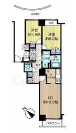 イクス川崎ザ・タワー 4階 間取り図